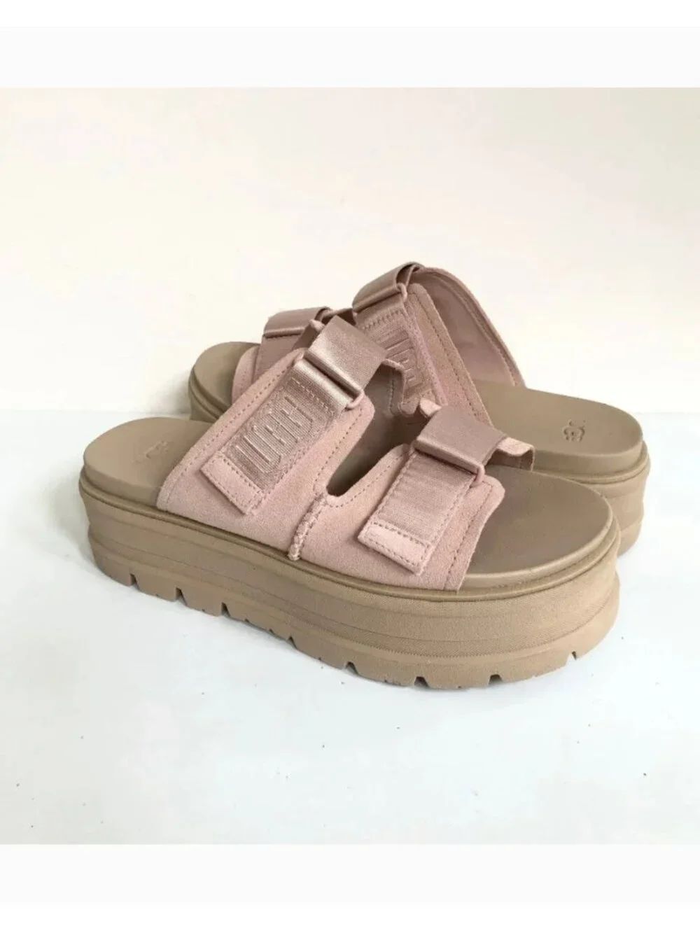 UGG Womens Clem Quartz Platform Sandals slides EU 41 US 10 Pink 1118771 NWOB